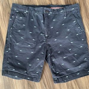 Industry blue shorts with fish‎